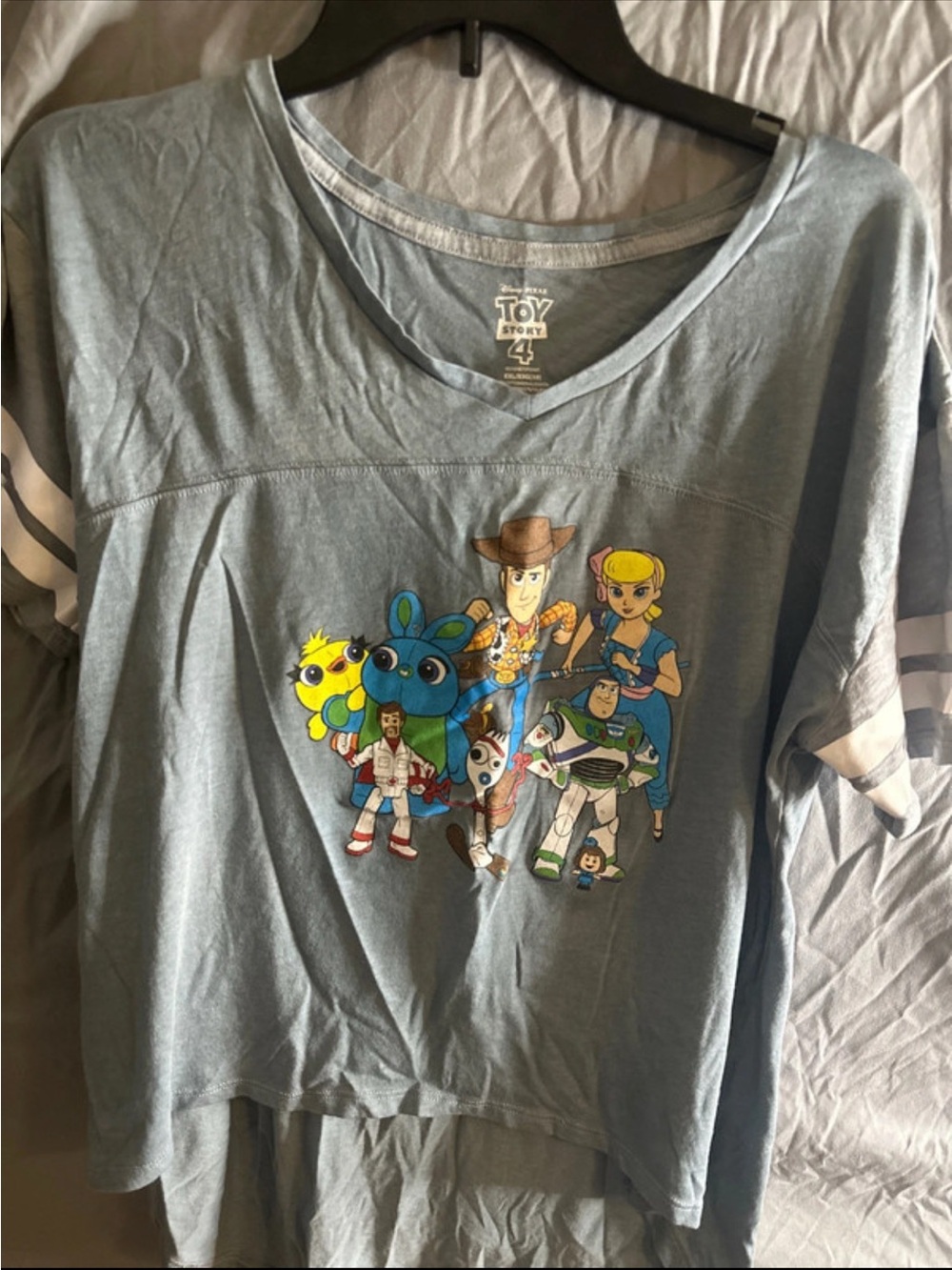 Disney Pixar Toy Story woman's Blue Graphic Tee